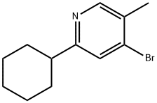 4-Bromo-5-methyl-2-(cyclohexyl)pyridine Structure