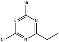 2,4-Dibromo-6-ethyl-1,3,5-triazine 구조식 이미지