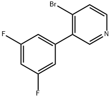 4-Bromo-3-(3,5-difluorophenyl)pyridine Structure