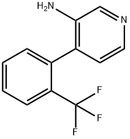 3-AMINO-4-(2-TRIFLUOROMETHYLPHENYL)PYRIDINE 구조식 이미지