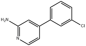 2-AMINO-4-(3-CHLOROPHENYL)PYRIDINE Structure