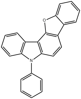 5H-Benzofuro[3,2-c]carbazole, 5-phenyl- Structure