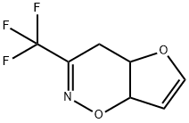 3-(Trifluoromethyl)-4a,7a-dihydro-4H-furo[2,3-e]-1,2-oxazine 구조식 이미지