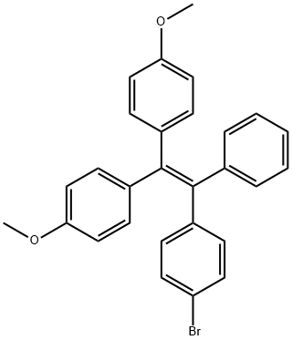 1-(4-Bromophenyl)-2,2-bis(4-methoxyphenyl)-1-phenylethene 구조식 이미지