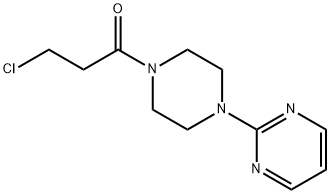 3-chloro-1-[4-(pyrimidin-2-yl)piperazin-1-yl]propan-1-one 구조식 이미지