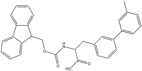 Fmoc-3-(3-methylphenyl)-DL-phenylalanine Structure