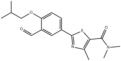 2-(3-formyl-4-isobutoxyphenyl)-N,N,4-trimethylthiazole- 5-carboxamide Structure