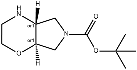 Trans-Hexahydro-Pyrrolo[3,4-B][1,4]Oxazine-6-Carboxylicacidtert-Butylester 구조식 이미지