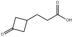 3-(3-oxocyclobutyl)propanoic acid 구조식 이미지