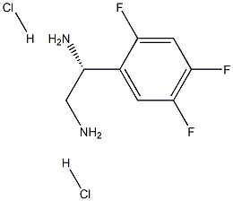 (1R)-1-(2,4,5-TRIFLUOROPHENYL)ETHANE-1,2-DIAMINE DIHYDROCHLORIDE 구조식 이미지