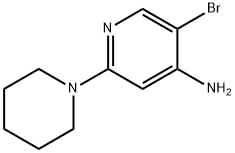 5-BROMO-2-(PIPERIDIN-1-YL)PYRIDIN-4-AMINE Structure