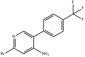2-Bromo-4-amino-5-(4-trifluoromethylphenyl)pyridine Structure