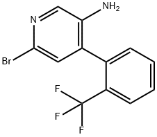 2-Bromo-5-amino-4-(2-trifluoromethylphenyl)pyridine Structure