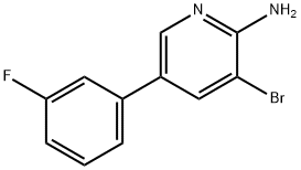 2-Amino-3-bromo-5-(3-fluorophenyl)pyridine Structure
