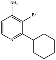 3-BROMO-2-CYCLOHEXYLPYRIDIN-4-AMINE 구조식 이미지