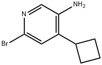 2-Bromo-5-amino-4-(cyclobutyl)pyridine 구조식 이미지