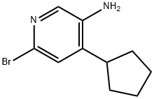 2-Bromo-5-amino-4-(cyclopentyl)pyridine 구조식 이미지