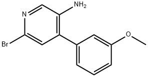 2-Bromo-5-amino-4-(3-methoxyphenyl)pyridine Structure