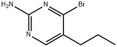 4-Bromo-2-amino-5-(n-propyl)pyrimidine Structure