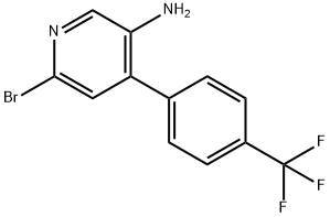 2-Bromo-5-amino-4-(4-trifluoromethylphenyl)pyridine Structure