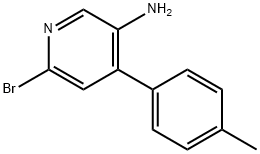 2-Bromo-5-amino-4-(4-tolyl)pyridine 구조식 이미지