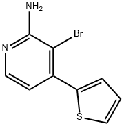 2-Amino-3-bromo-4-(2-thienyl)pyridine Structure