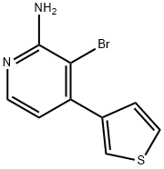 2-Amino-3-bromo-4-(3-thienyl)pyridine Structure