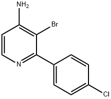 3-BROMO-2-(4-CHLOROPHENYL)PYRIDIN-4-AMINE 구조식 이미지