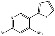 2-Bromo-4-amino-5-(2-thienyl)pyridine 구조식 이미지