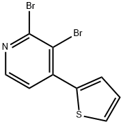 2,3-Dibromo-4-(2-thienyl)pyridine 구조식 이미지