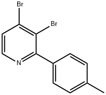 3,4-Dibromo-2-(4-tolyl)pyridine 구조식 이미지