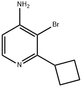 3-BROMO-2-CYCLOBUTYLPYRIDIN-4-AMINE Structure