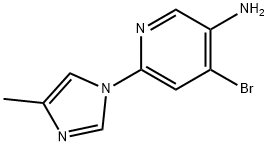 4-Bromo-3-amino-6-(4-methylimidazol-1-yl)pyridine Structure