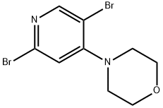 2,5-Dibromo-4-(morpholino)pyridine Structure