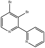 3,4-Dibromo-2-(2-pyridyl)pyridine Structure