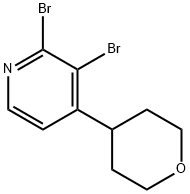 2,3-Dibromo-4-(4-tetrahydropyranyl)pyridine 구조식 이미지