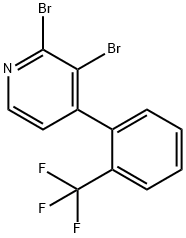 2,3-Dibromo-4-(2-trifluoromethylphenyl)pyridine 구조식 이미지