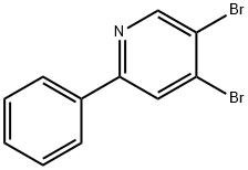 3,4-Dibromo-6-phenylpyridine Structure