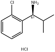 (1S)-1-(2-CHLOROPHENYL)-2-METHYLPROPAN-1-AMINE HYDROCHLORIDE Structure