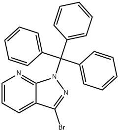 3-bromo-1-trityl-1H-pyrazolo[3,4-b]pyridine Structure