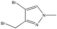 4-bromo-3-(bromomethyl)-1-methyl-1H-pyrazole 구조식 이미지