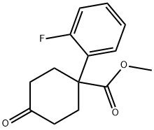 Methyl 1-(2-Fluorophenyl)-4-oxocyclohexanecarboxylate Structure