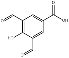 Benzoic acid, 3,5-diformyl-4-hydroxy- Structure