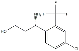 (3S)-3-AMINO-3-[4-CHLORO-2-(TRIFLUOROMETHYL)PHENYL]PROPAN-1-OL Structure