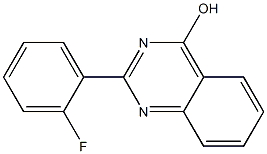 4-Hydroxy-2-(2-fluorophenyl)quinazoline 구조식 이미지