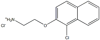 2-[(1-Chloronaphthalen-2-yl)oxy]ethanaminium chloride 구조식 이미지