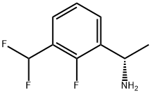 (1S)-1-[3-(DIFLUOROMETHYL)-2-FLUOROPHENYL]ETHYLAMINE Structure