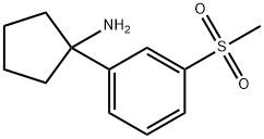 1-[3-(Methylsulfonyl)phenyl]cyclopentanamine 구조식 이미지