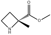2-Azetidinecarboxylic acid, 2-methyl-, methyl ester, (2R)- Structure