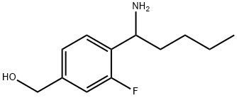 [4-(AMINOPENTYL)-3-FLUOROPHENYL]METHAN-1-OL Structure